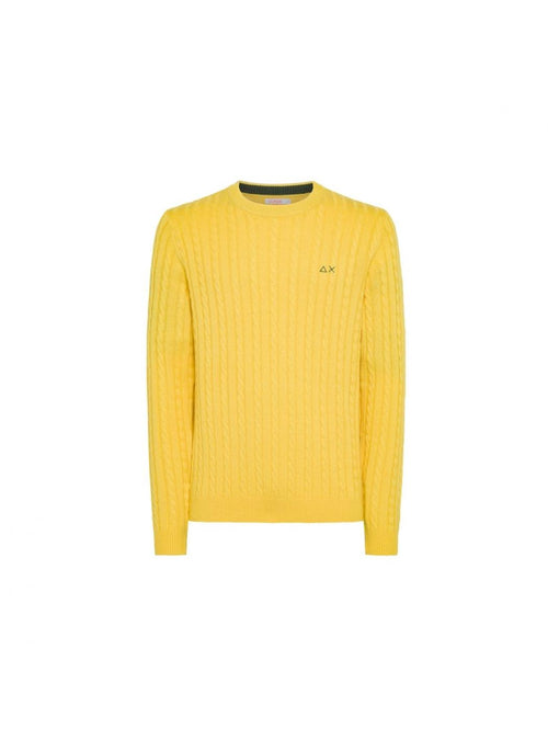 SUN68 Sun68 - Maglione Round Giallo K43141 da uomo