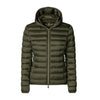 SAVE THE DUCK Save The Duck - Giubbotto Cappuccio Verde D33620W da donna