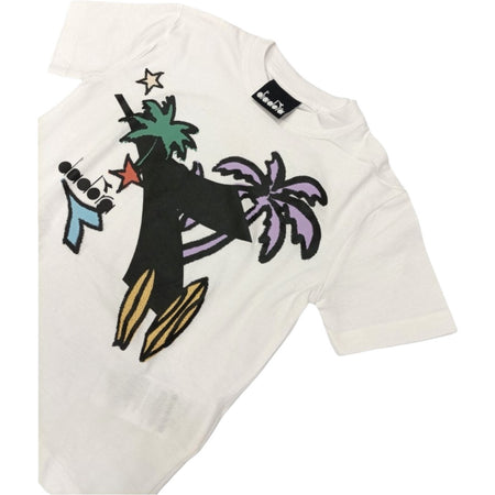 Diadora - Compl.bianco/arancio Palme S4DIBBTT088 da bambino