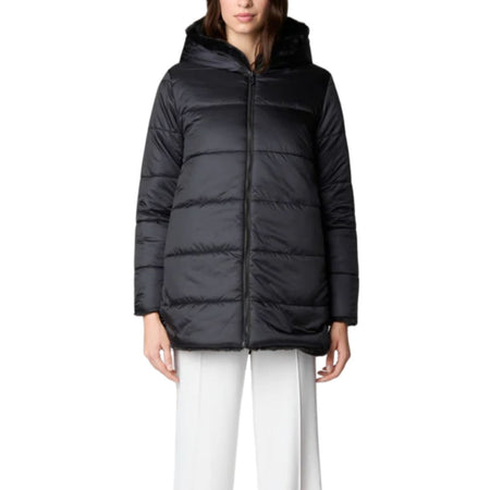 SAVE THE DUCK Save The Duck - Pelicciotto Cappuccio Nero D40070W da donna