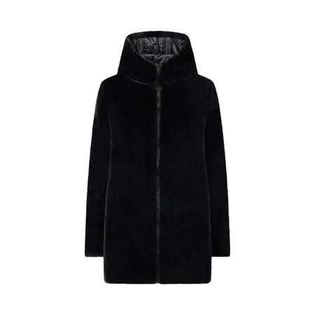 SAVE THE DUCK Save The Duck - Pelicciotto Cappuccio Nero D40070W da donna