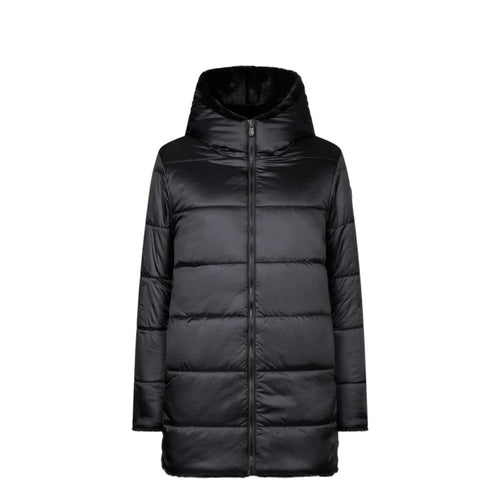 SAVE THE DUCK Save The Duck - Pelicciotto Cappuccio Nero D40070W da donna