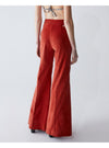 SHAFT Shaft - Pantalone Velvet Milly Bordeaux BI1D30T1000 da donna