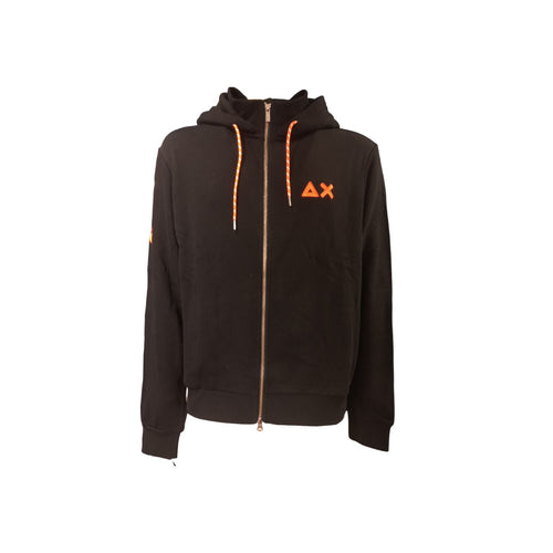 SUN68 Sun68 - Felpa Logo Nero F43119 da uomo