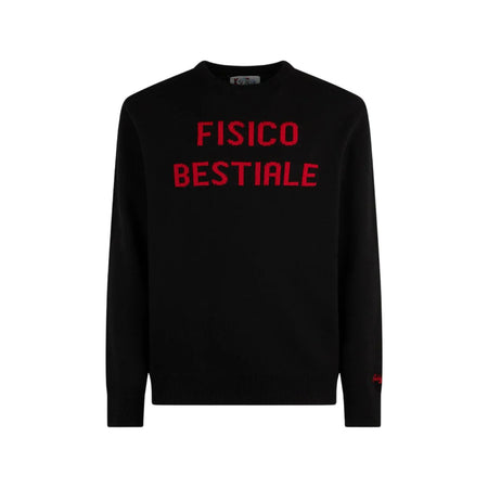 SAINT BARTH Saint Barth - Maglia Bestiale Nero HER0001 da uomo