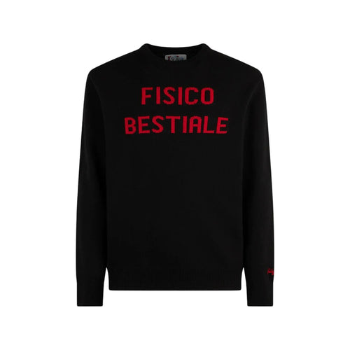 SAINT BARTH Saint Barth - Maglia Bestiale Nero HER0001 da uomo