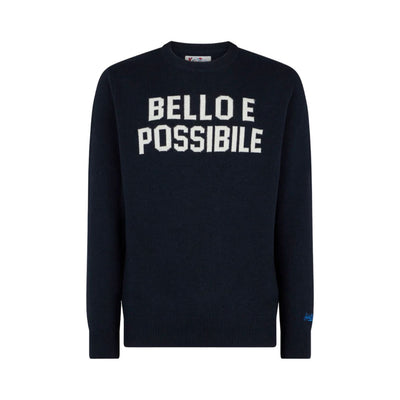 SAINT BARTH Saint Barth - Maglia Bello Possibile Blu HER0001 da uomo