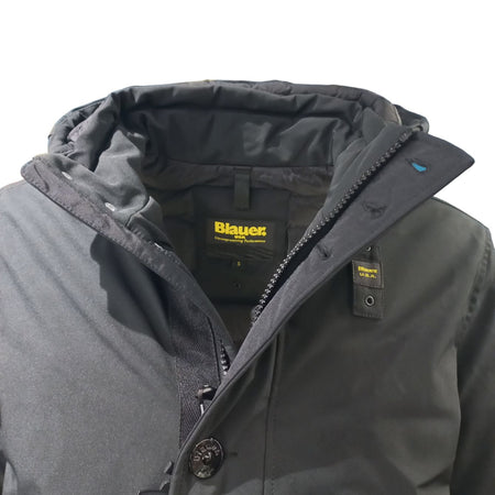 Blauer - Trench Piuma Nero BLUK3053 da uomo