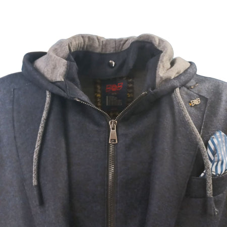 BOB Bob - Giacca Monopetto Con Cappuccio Beige A24LEWIS161 da uomo