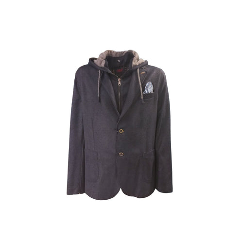 BOB Bob - Giacca Monopetto Con Cappuccio Beige A24LEWIS161 da uomo