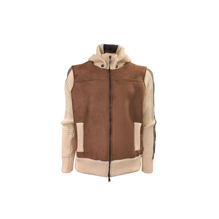 BOB Bob - Maglia Con Cappuccio Marrone/panna A24SHOTS da uomo