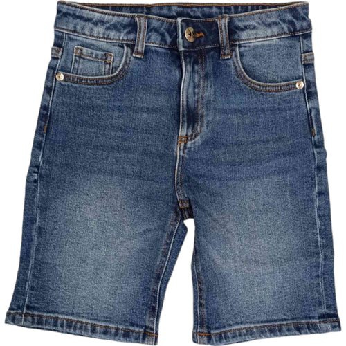 RICHMOND Richmond - Bermuda Denim Logo Bianco RBP24087BENH da bambino