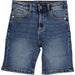 RICHMOND Richmond - Bermuda Denim Logo Bianco RBP24087BENH da bambino
