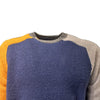 BOB Bob - Maglia Girocollo Lana Color Block Beige A24NASH da uomo