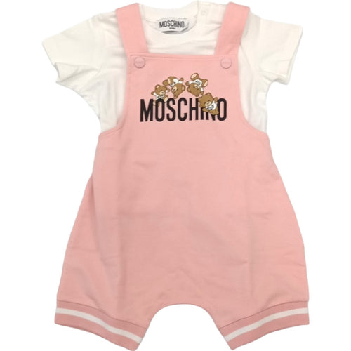 moschino Moschino - Blusa+salopette 50209 Rosa MUG014LDA00 da bambino