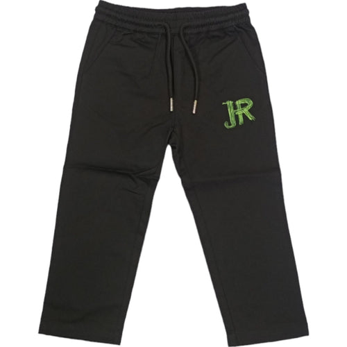 RICHMOND Richmond - Pantalone Nero Logo Lime RIP24121PANE da bambino