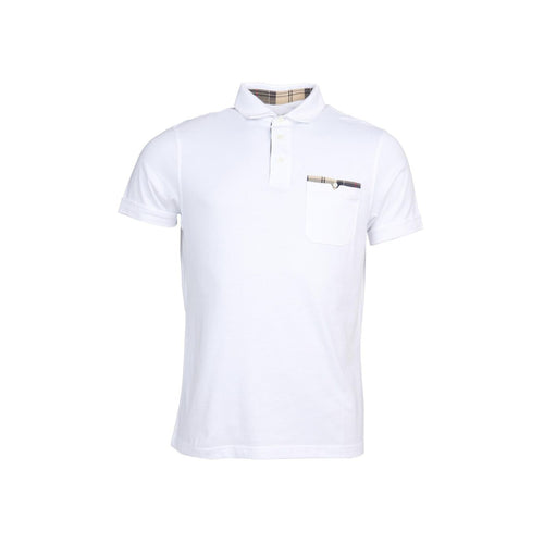 BARBOUR Barbour - Polo Bianca Corpatch MML1071 da uomo