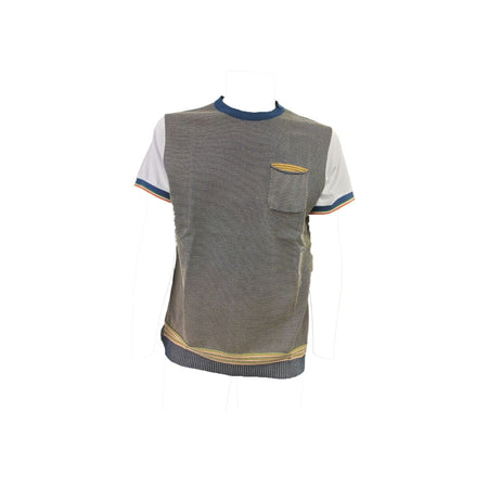 BOB Bob - Girocollo M/c Taschino Blu/beige P24JEP da uomo