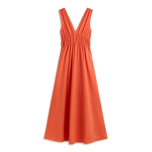 ECOALF Ecoalf - Abito Scollo Profondo Arancio BORNITEALF da donna