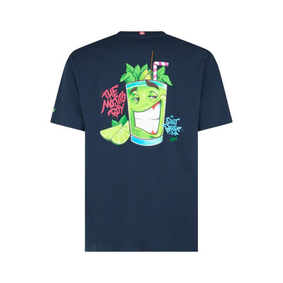 SAINT BARTH Saint Barth - T-shirt Mojito Blu 03471F da uomo