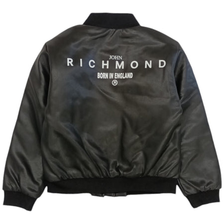 RICHMOND Richmond - Giubbotto Nero Ecopelle RIA24069GBHB da bambino