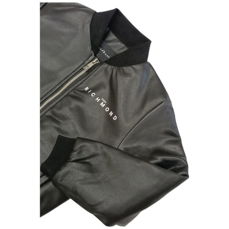 RICHMOND Richmond - Giubbotto Nero Ecopelle RIA24069GBHB da bambino