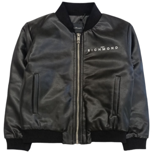 RICHMOND Richmond - Giubbotto Nero Ecopelle RIA24069GBHB da bambino