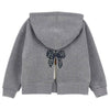 MONNALISA Monnalisa - Felpa C/cappuccio Grigio Lurex 19D609 4005 da bambino