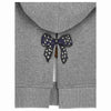 MONNALISA Monnalisa - Felpa C/cappuccio Grigio Lurex 19D609 4005 da bambino