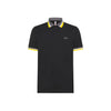 SUN68 Sun68 - Polo Multistripes Nero A34117 da uomo