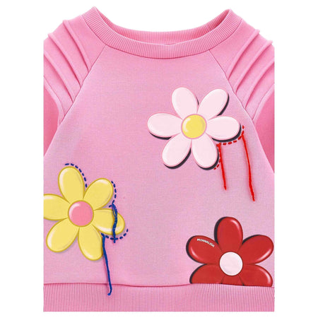 MONNALISA Monnalisa - Felpa Rosa/fuxia C/fiori 0093 19D628 4010 da bambino