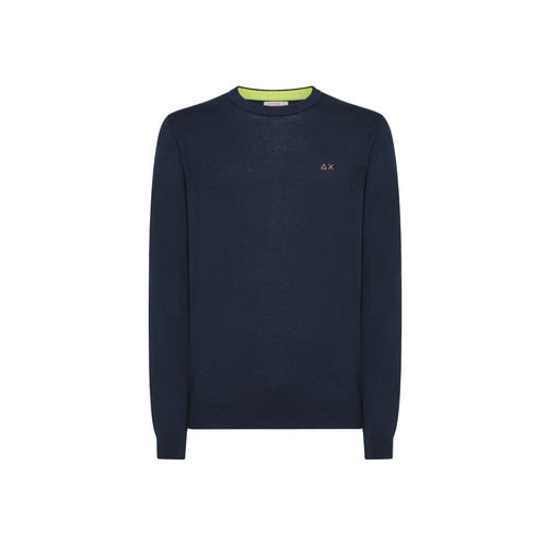 SUN68 Sun68 - Maglia Elbow Navy Blue K34110 da uomo