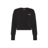 SUN68 Sun68 - Felpa Cropped Nero F34208 da donna