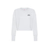 SUN68 Sun68 - Felpa Cropped Panna F34208 da donna