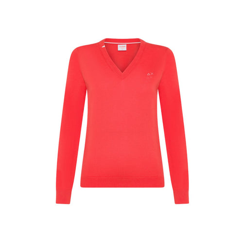 SUN68 Sun68 - Maglia V Lampone K34202 da donna