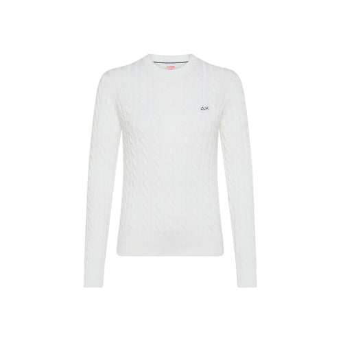 SUN68 Sun68 - Maglia Cable Panna K34218 da donna