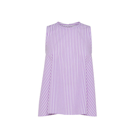 SUN68 Sun68 - Blusa A Righe Bianco/lilla S34212 da donna