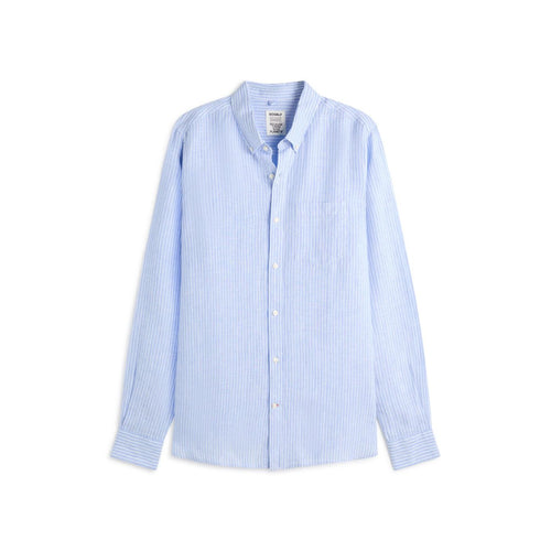 ECOALF Ecoalf - Camicia A Righe Celeste ADANALF da uomo