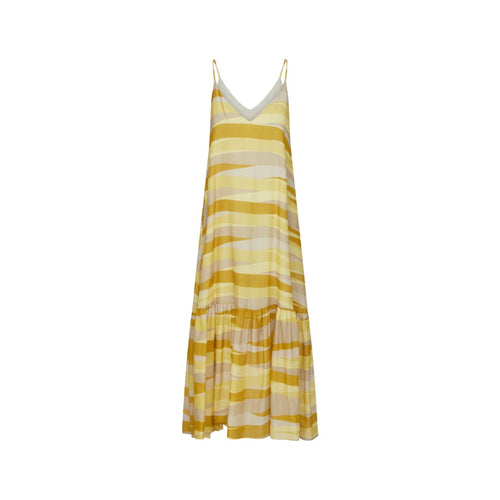 SKILLS & GENES Skills & Genes - Abito Lungo Giallo/beige W274A16 da donna