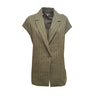 HUMILITY Humility - Gilet Over Kaki BOLIVI da donna