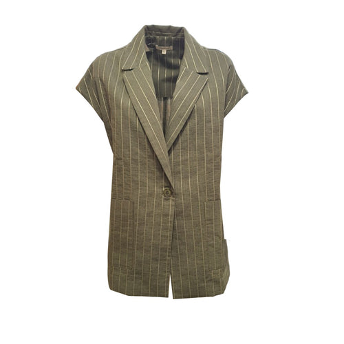 HUMILITY Humility - Gilet Over Kaki BOLIVI da donna