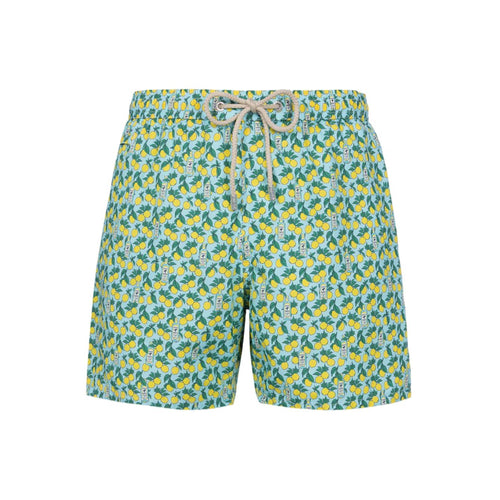 SAINT BARTH Saint Barth - Boxer Mare Fantasia Limoni 04365F da uomo