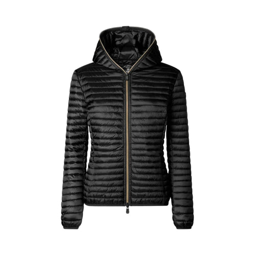 SAVE THE DUCK Save The Duck - Giubbotto Cappuccio Alexa Nero D33620W da donna