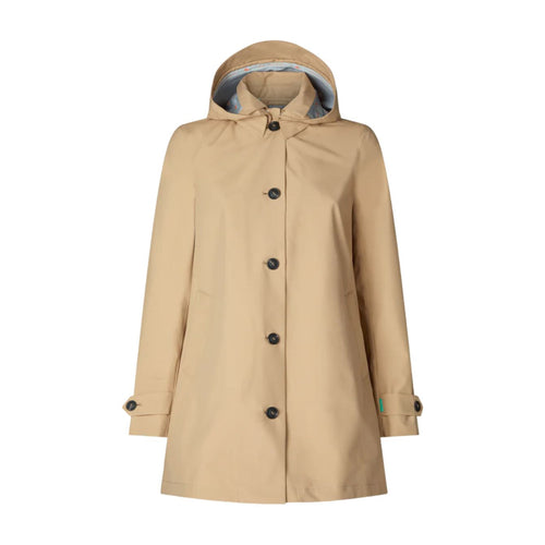 SAVE THE DUCK Save The Duck - Cappotto Con Cappuccio April Beige D42250W da donna