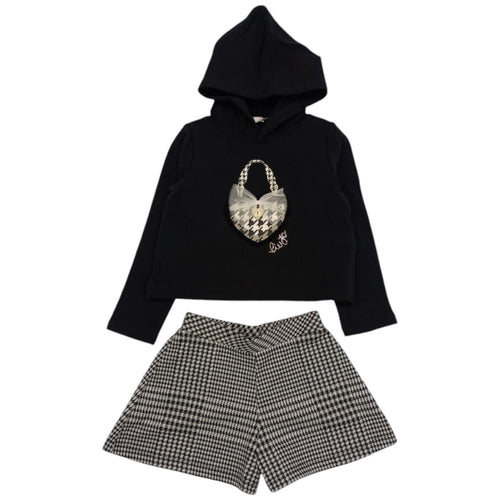 LIU JO Liu-jo - Compl. Felpa+pant Nero N9606 KF4112 J4794 da bambino