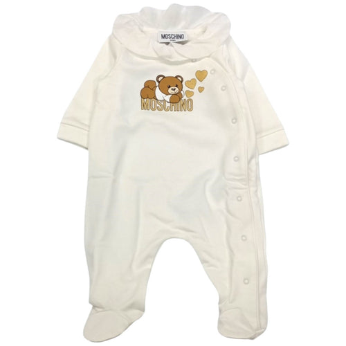 moschino Moschino - Tutina Panna Orso/cuori MDT018 LCA80 da bambino