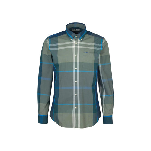 BARBOUR Barbour - Camicia Harris Fantasia Verde Militare MSH5071 da uomo