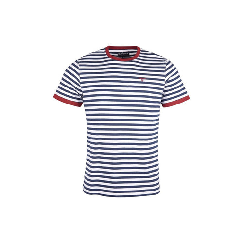 BARBOUR Barbour - T-shirt A Righe Navy Blue MTS0983 da uomo