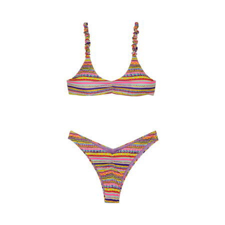 ME FUI Me Fui - Bikini Righe Fantasia Multicolor MF24-0141X1 da donna