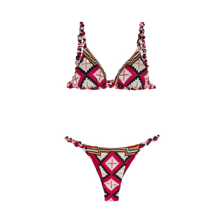 ME FUI Me Fui - Bikini Triangolo Fantasia Rombi MF24-0640X1 da donna